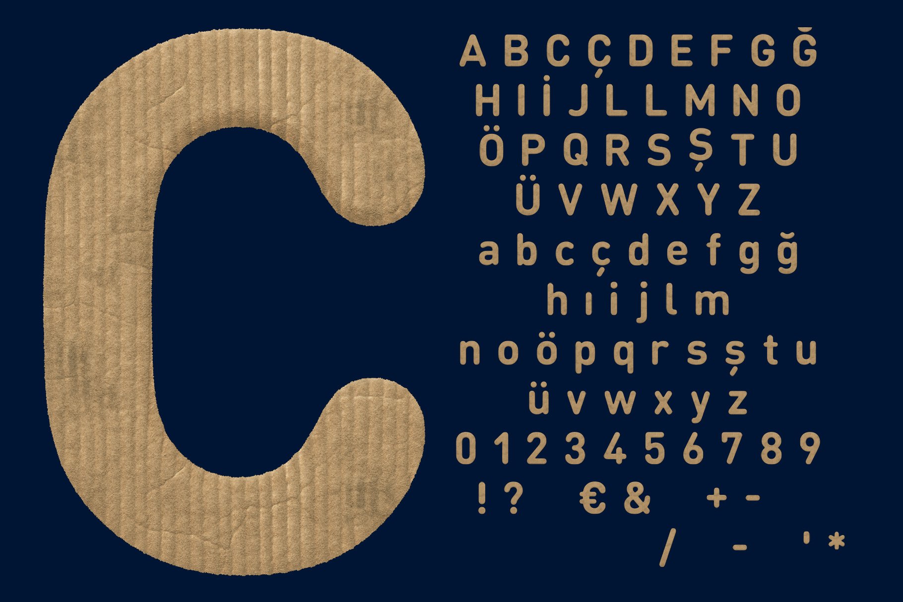 Cardboard SVG Font & PNG Set preview image.