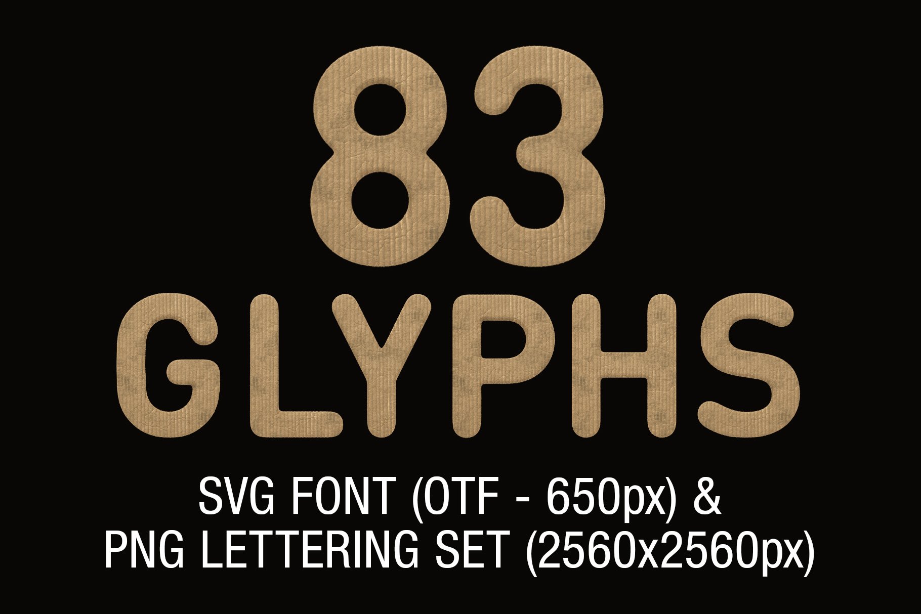 cardboard font preview 03 23