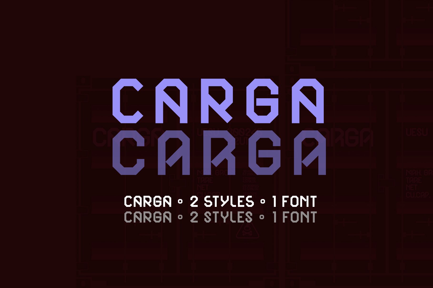 CARGA | Display | 2 Styles 1 Font cover image.