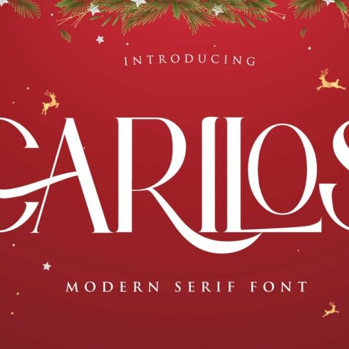 Carilos | Modern Serif Font cover image.