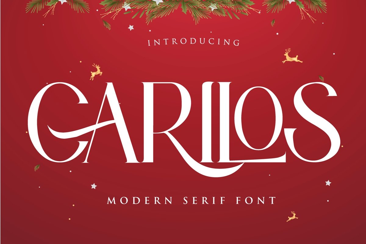 Carilos | Modern Serif Font cover image.