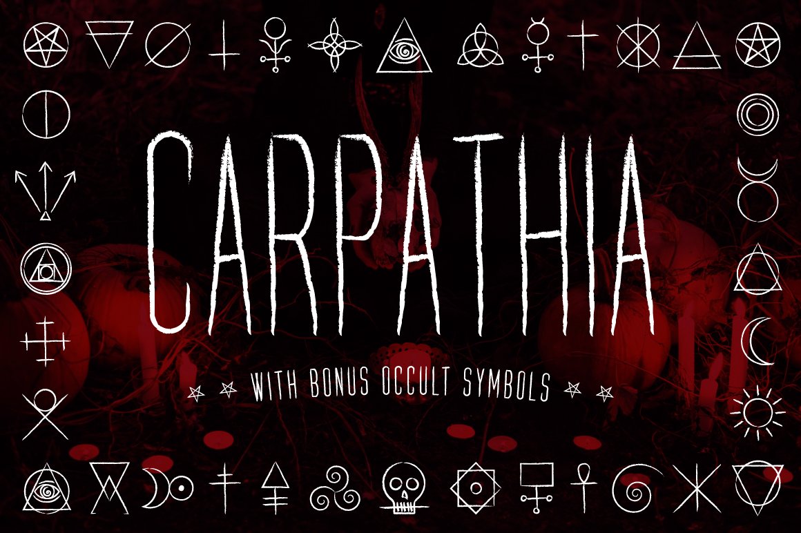 Carpathia Typeface + Extras cover image.