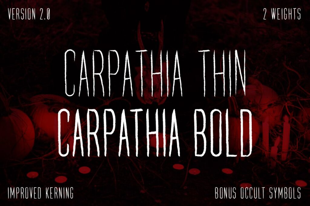 Carpathia Typeface + Extras – MasterBundles
