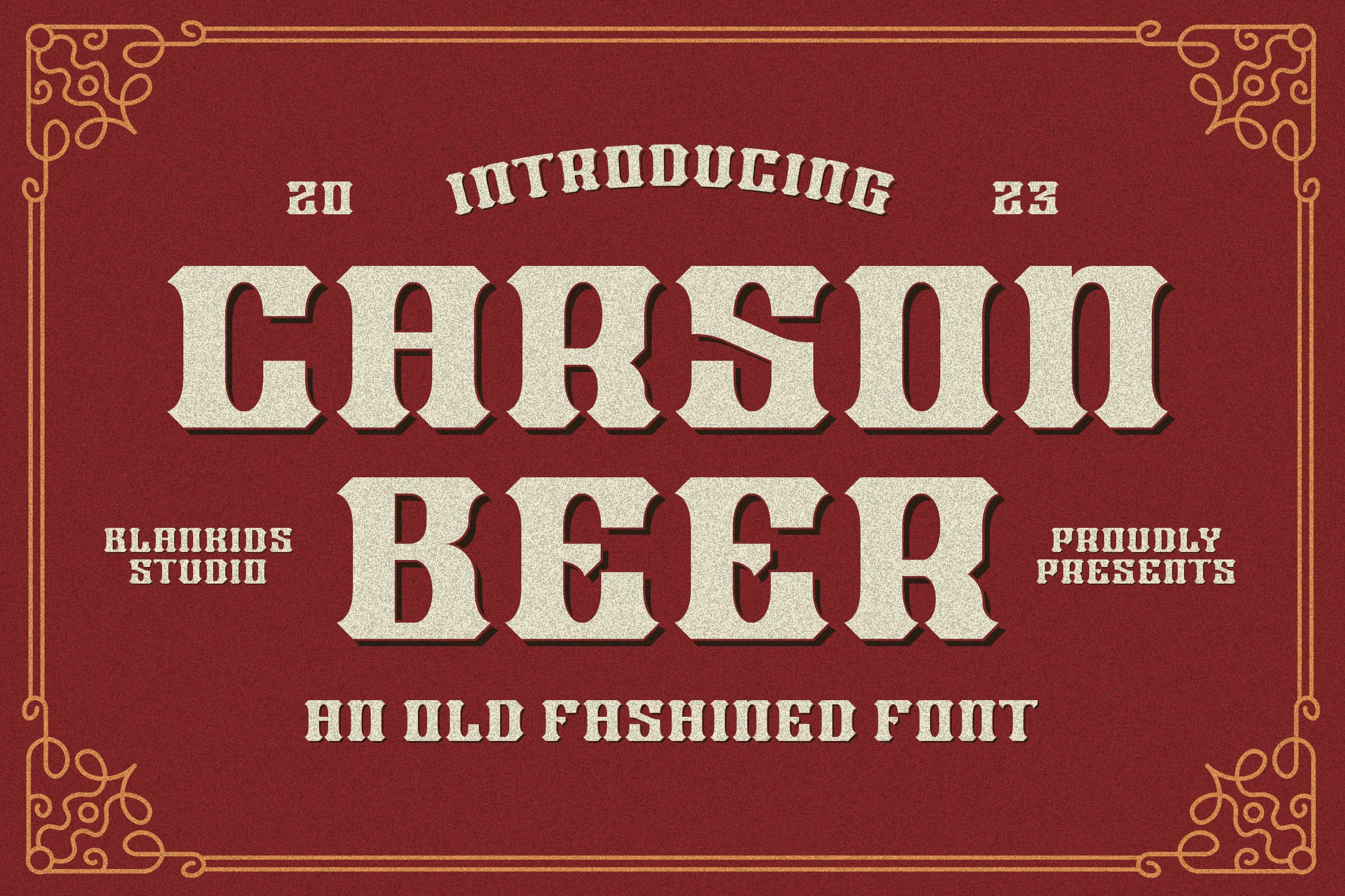Carson Beer an Old Fashioned Fontcover image.