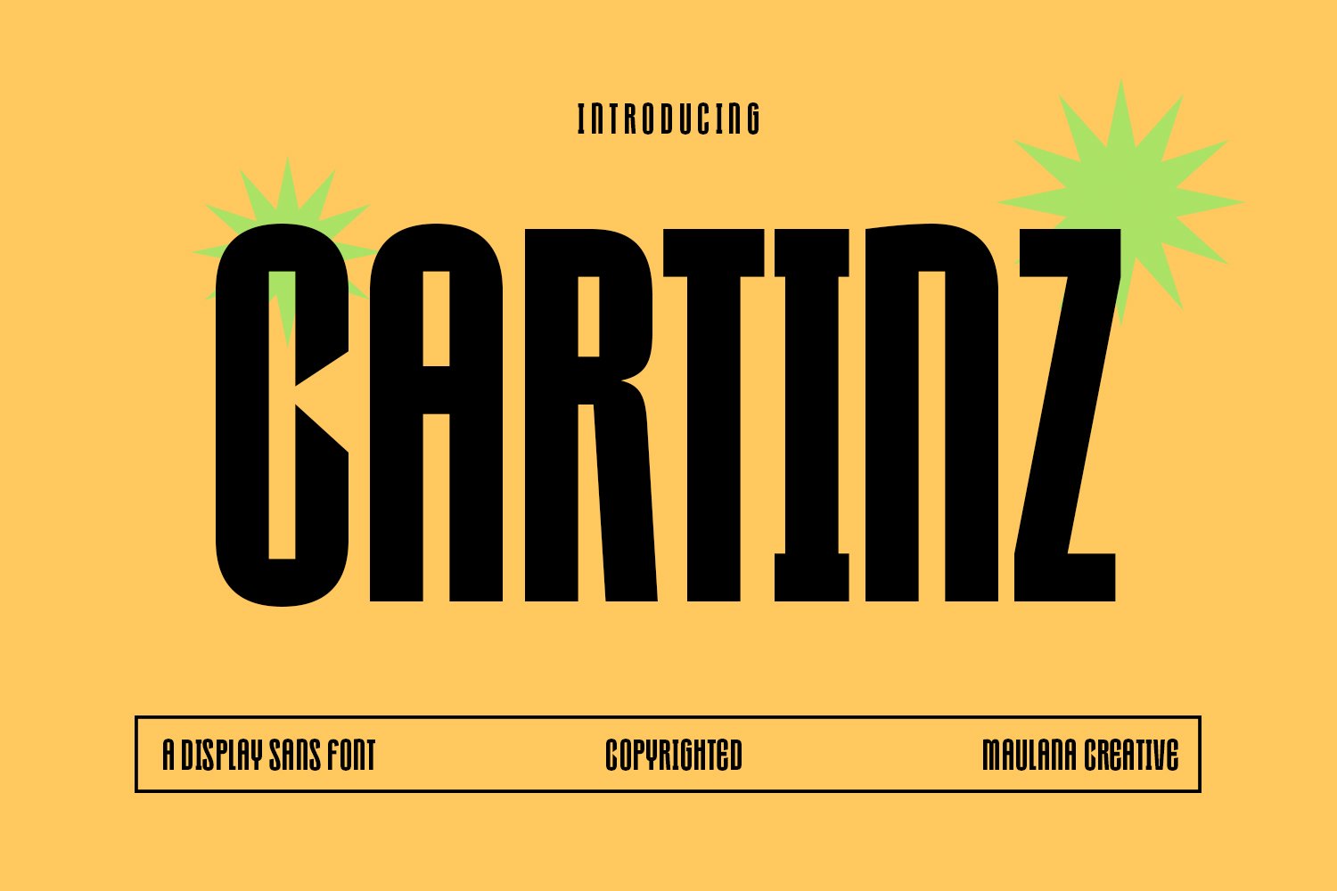 Cartinz Display Sans Font cover image.