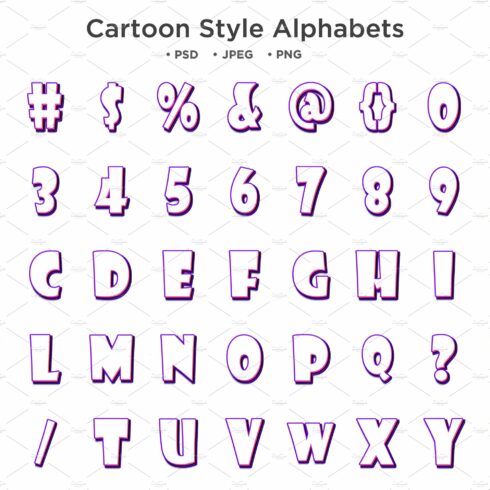 Cartoon Style Alphabet Typographycover image.