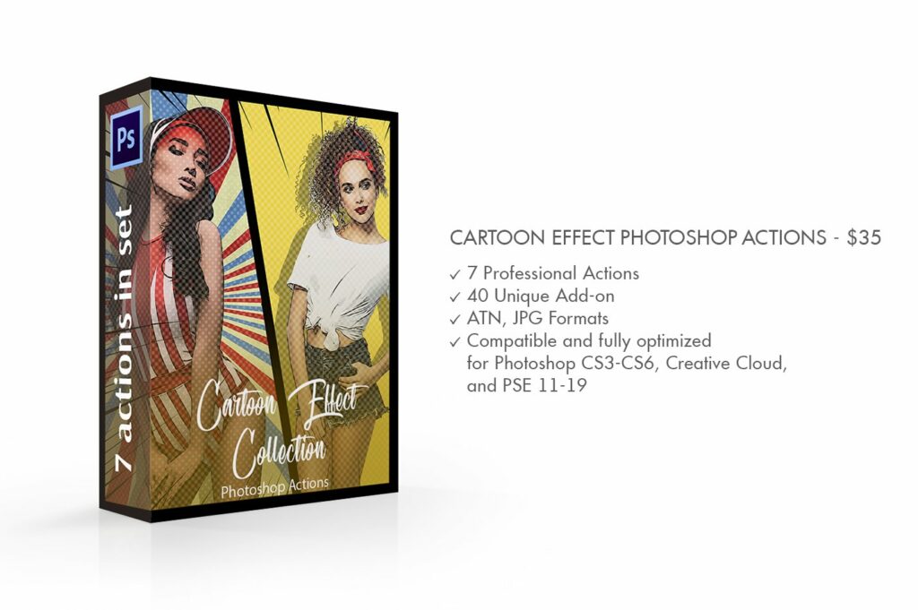 Cartoon Effect Photoshop Actions – MasterBundles