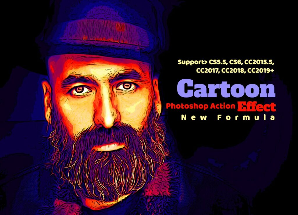 Cartoon Effect Photoshop Action – MasterBundles