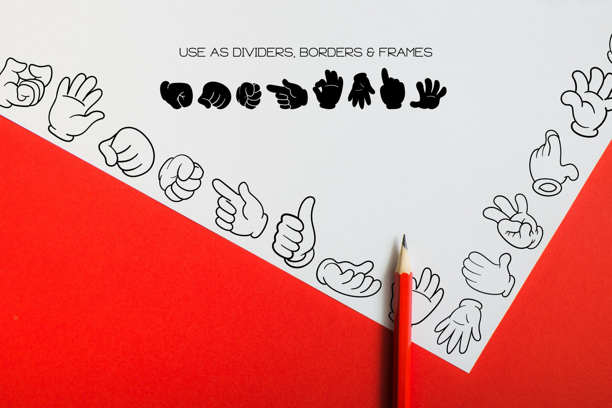 Cartoon Hand Doodles - Dingbats Font – MasterBundles