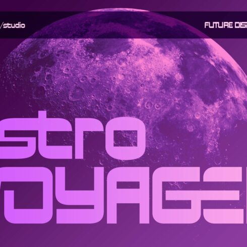 Astro Voyager Futuristic Typeface cover image.