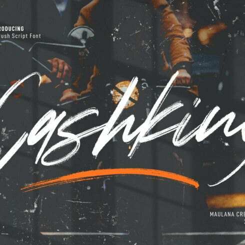 Cashking Brush Script Font cover image.