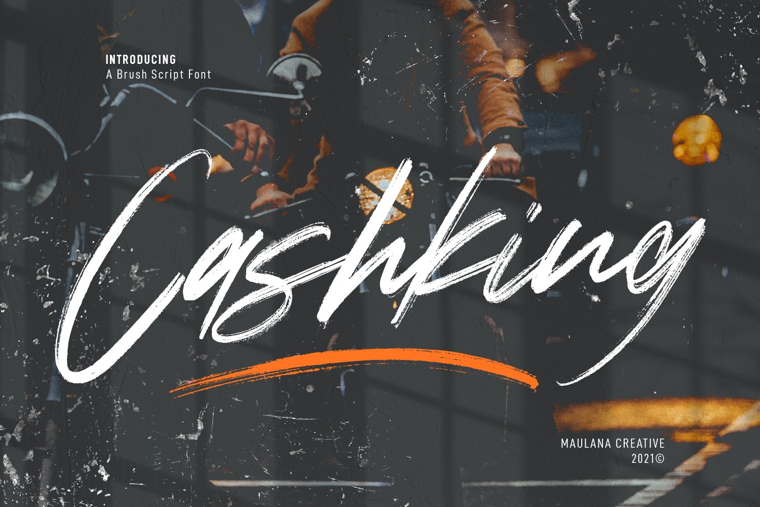 Cashking Brush Script Font cover image.