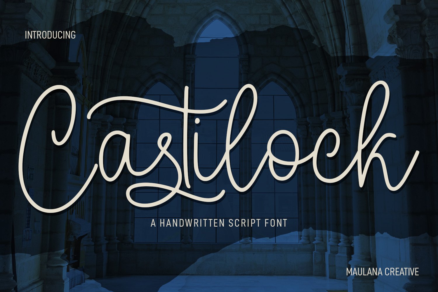 Castilock Script Font cover image.