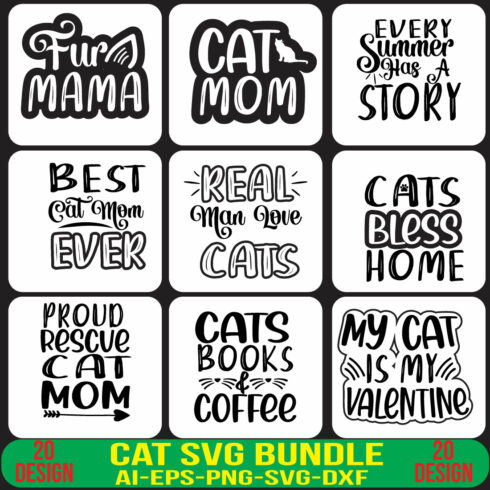 Cat Svg Bundle cover image.