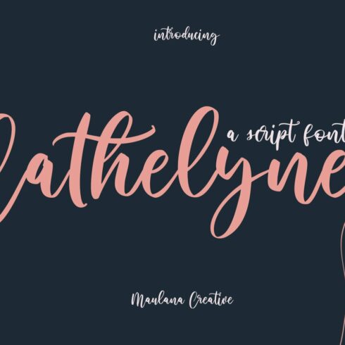 Cathelyne Script Font cover image.