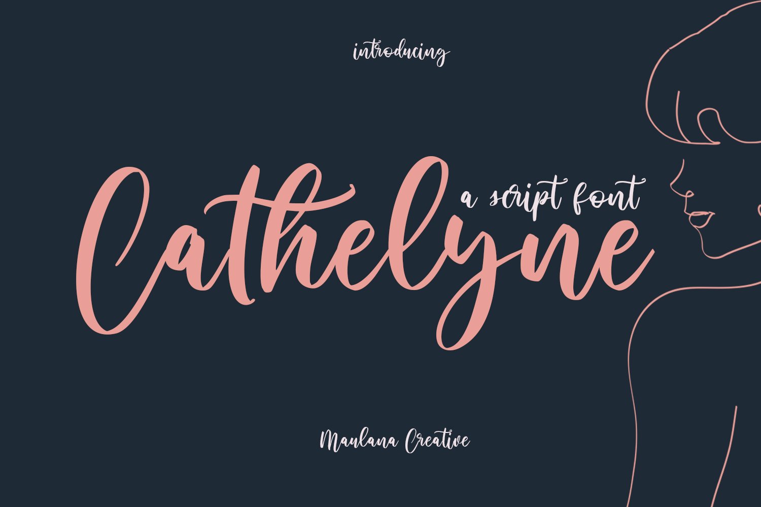 Cathelyne Script Font cover image.