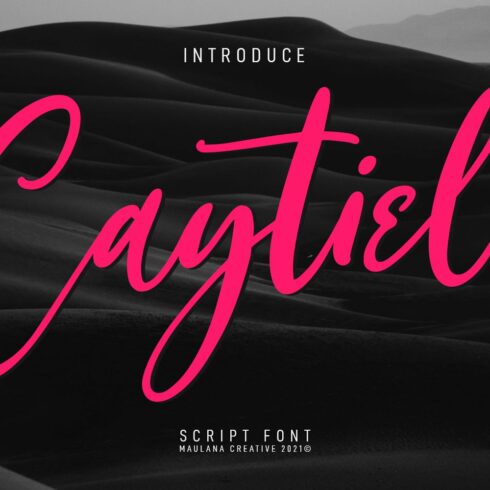 Caytielo Handwritten Script Font cover image.