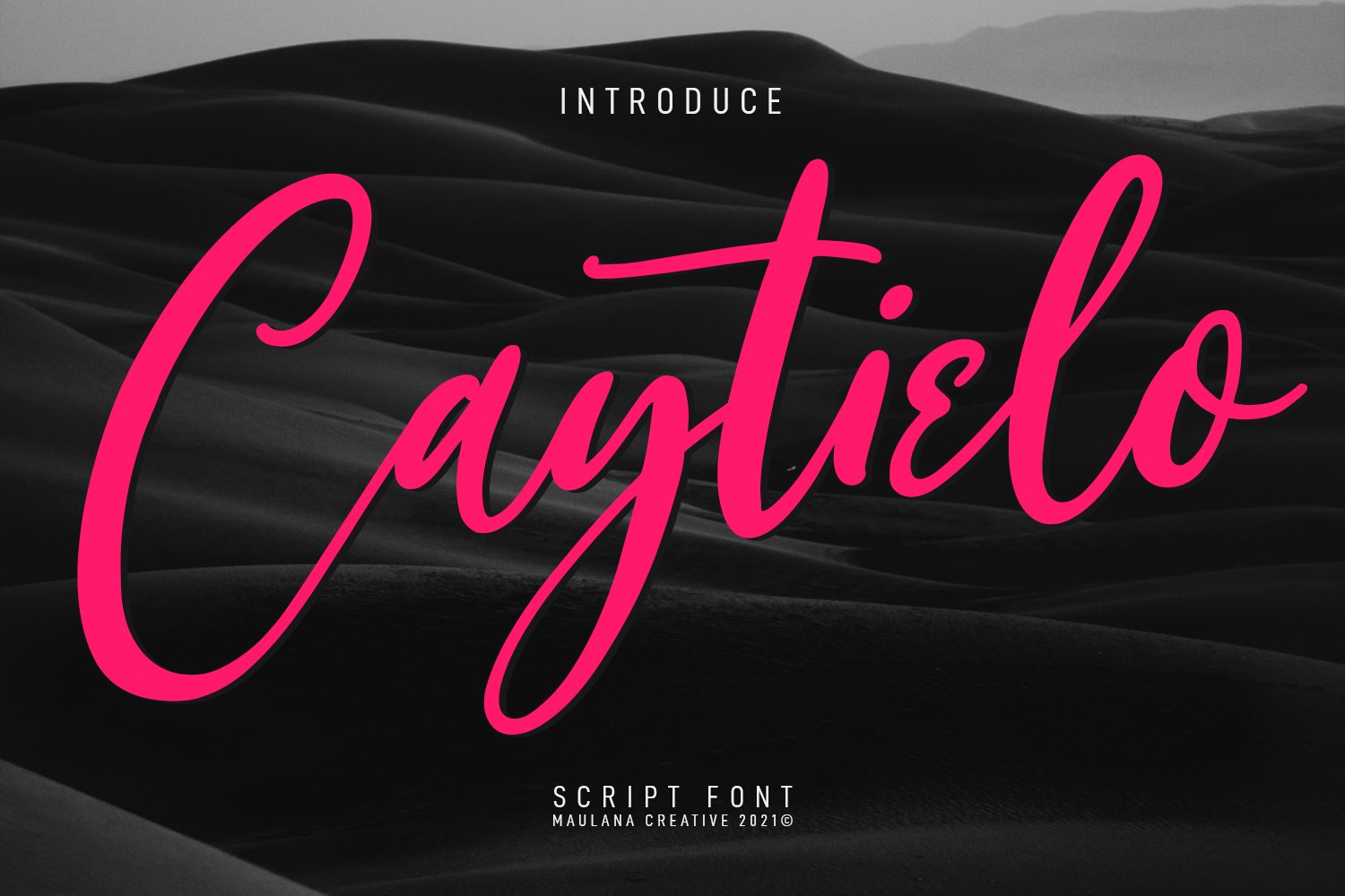 Caytielo Handwritten Script Font cover image.