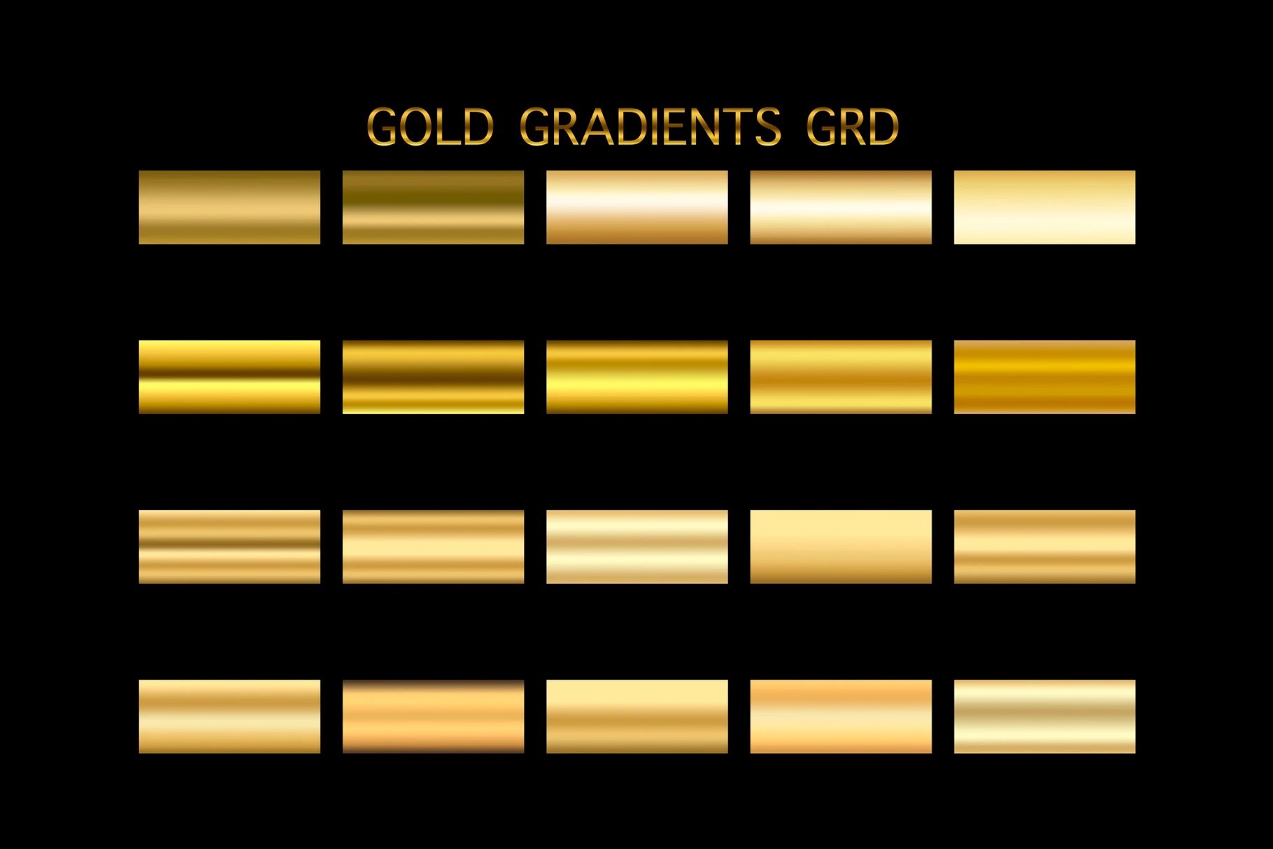 Photoshop gold gradientscover image.