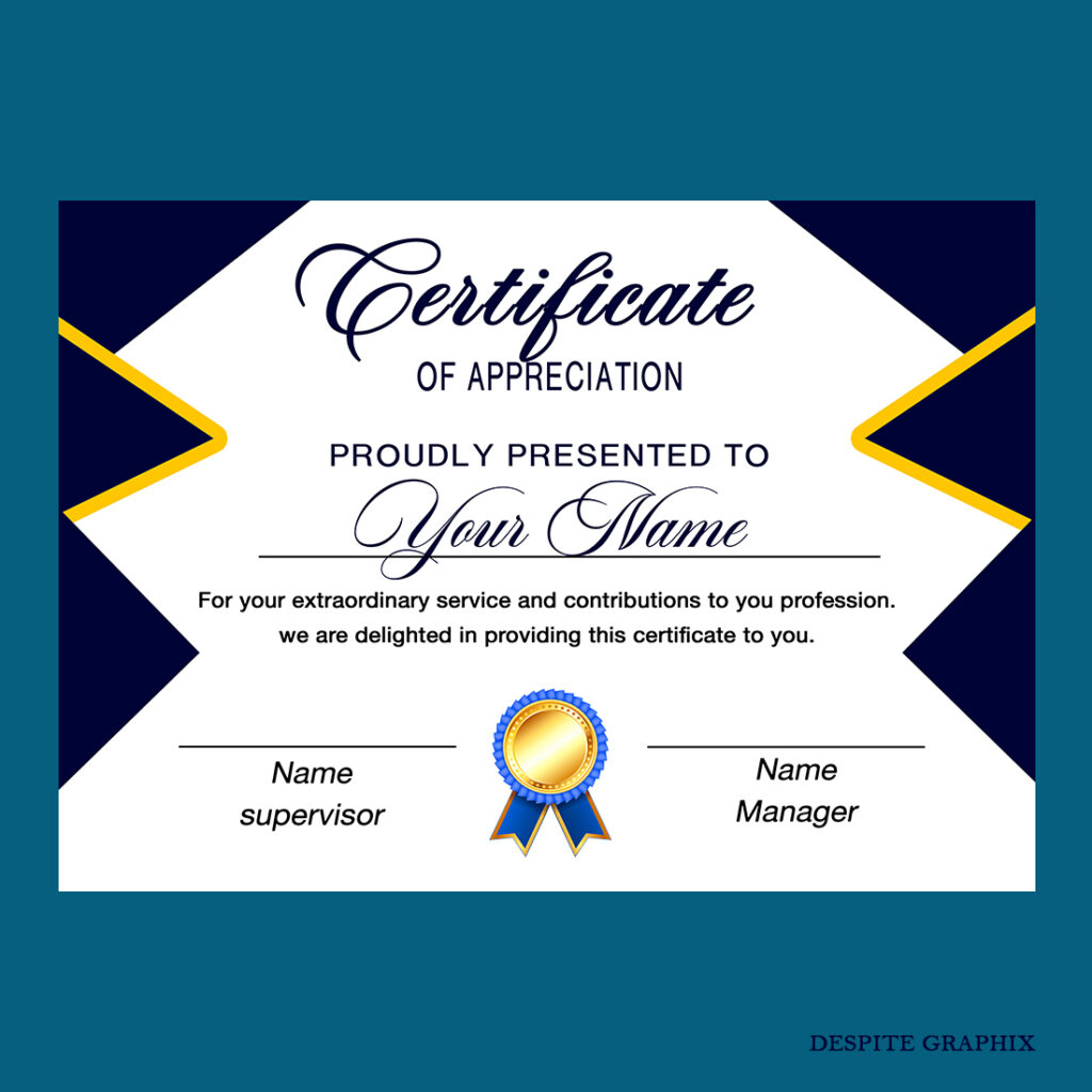 CERTIFICATE OF APPRECIATION, TEMPLATE - MasterBundles