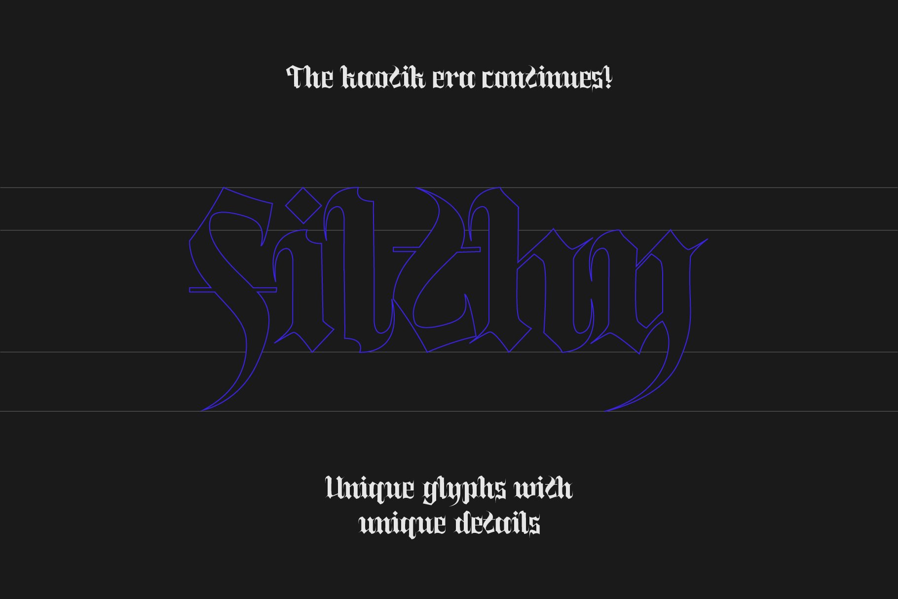 KT Cement - Experimental Blackletter preview image.