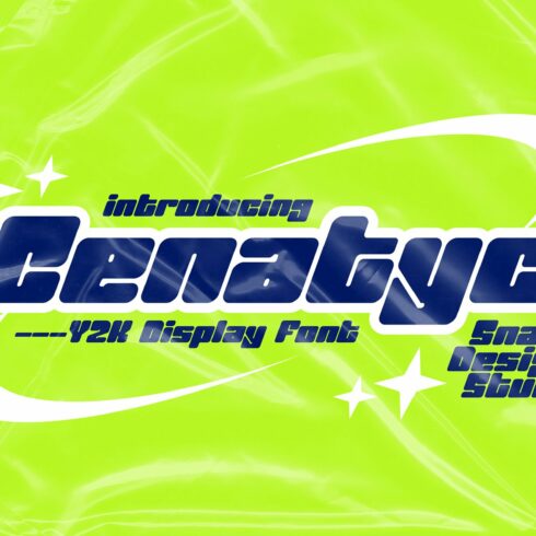 Cenatyc - Y2K Font cover image.