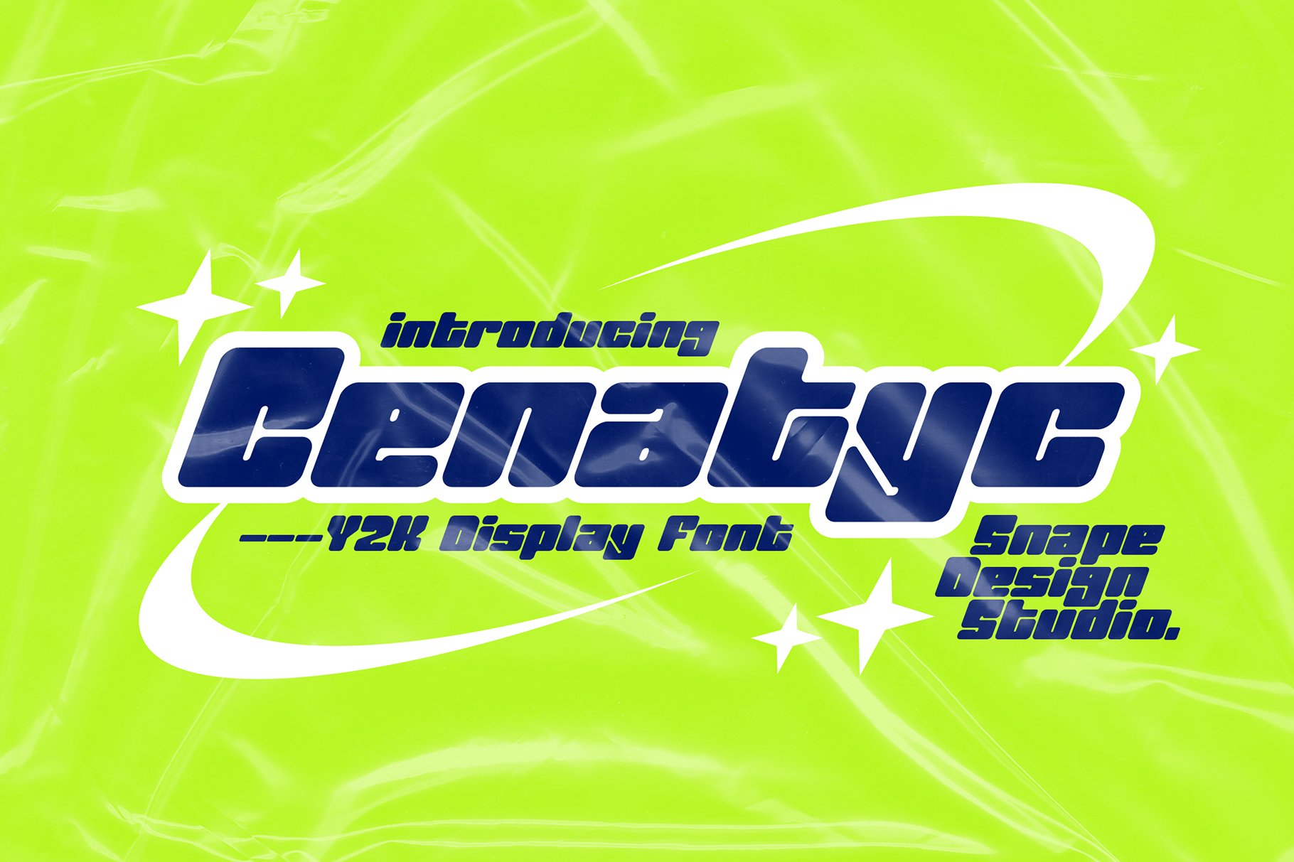 Cenatyc - Y2K Font cover image.