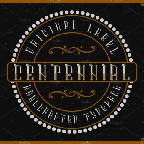 Centennial label font cover image.