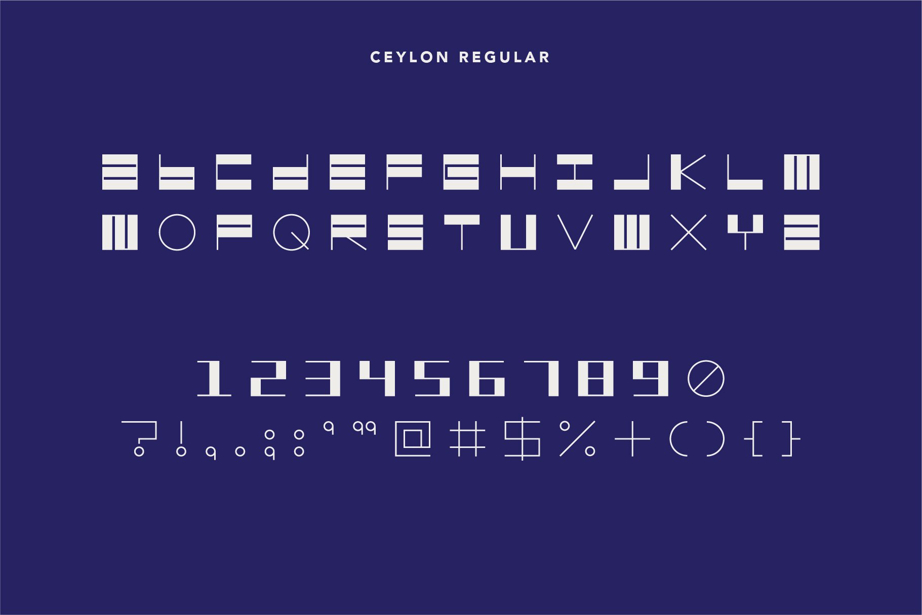 Ceylon - Quirky Display Font preview image.