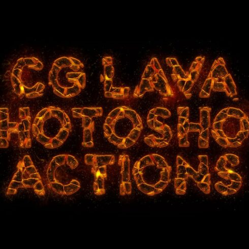 CG Lava Generator Photoshop Actionscover image.