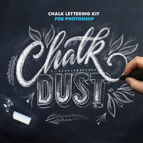 Chalk Dust - Photoshop Lettering Kitcover image.
