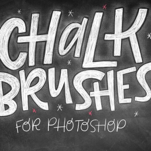 Realistic Photoshop Chalk Brushes!cover image.