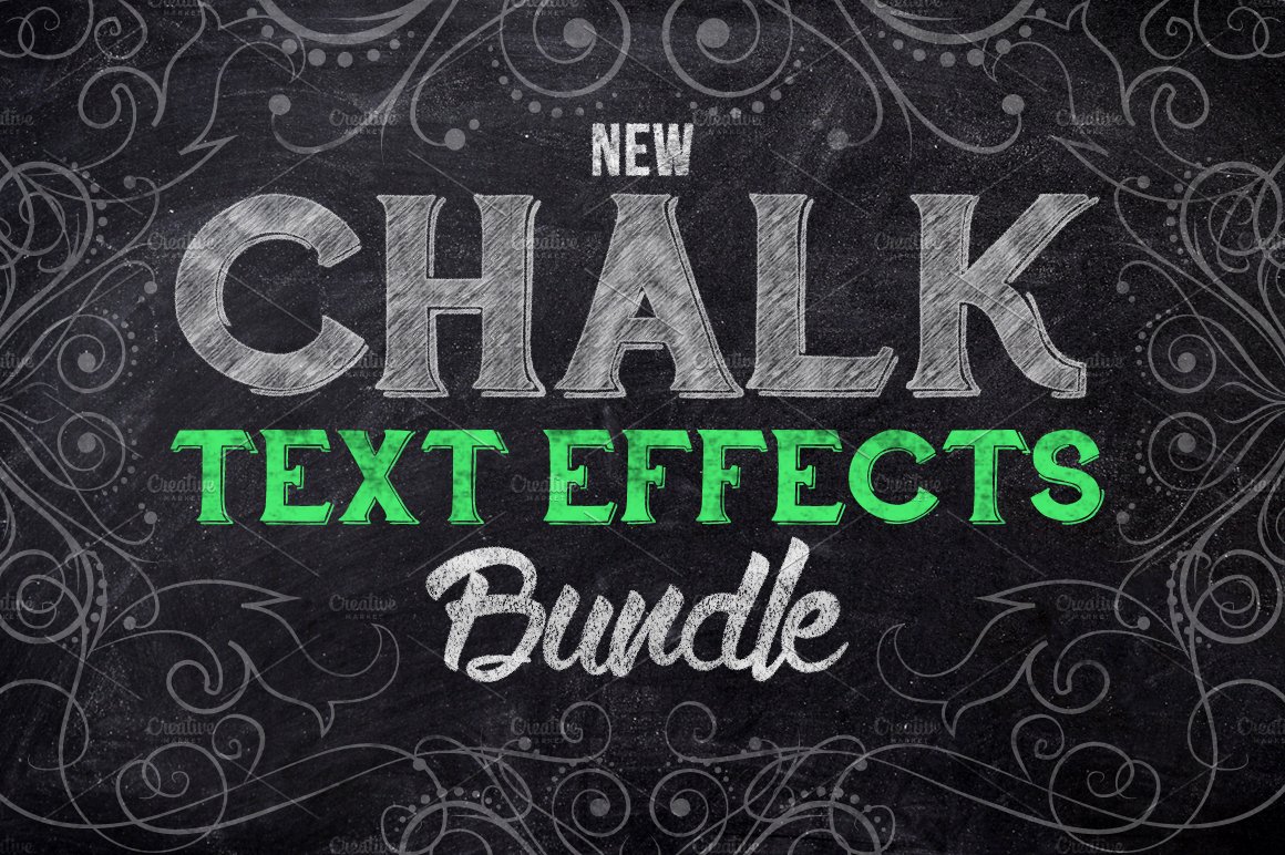 Chalk Text Effects Creator Bundlecover image.