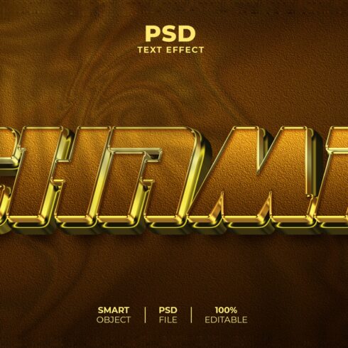 Champ 3D editable text effectcover image.