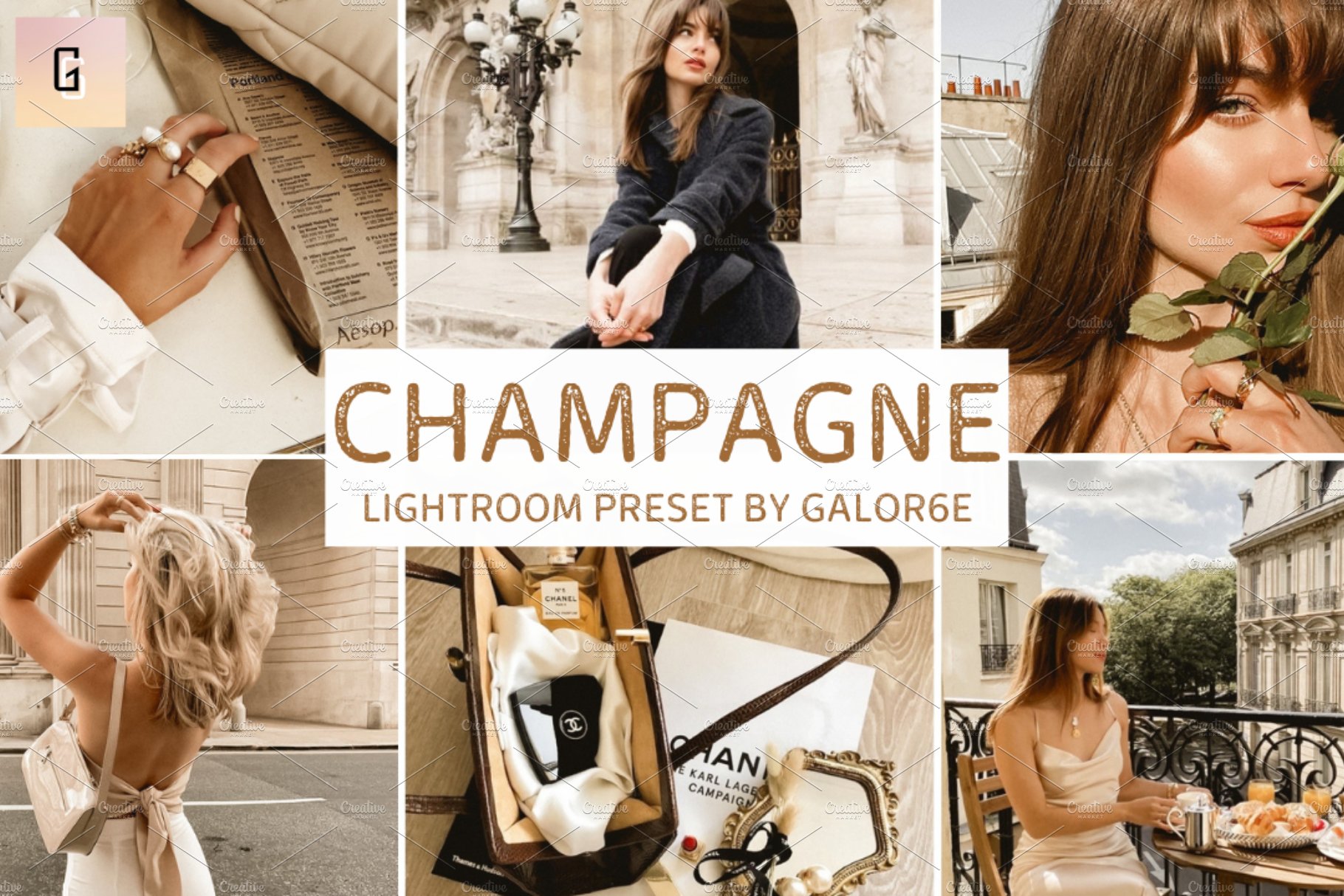 Lightroom Preset CHAMPAGNE - GALOR6Ecover image.