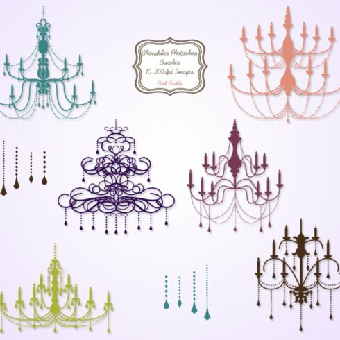 Chandelier Photoshop Brushescover image.