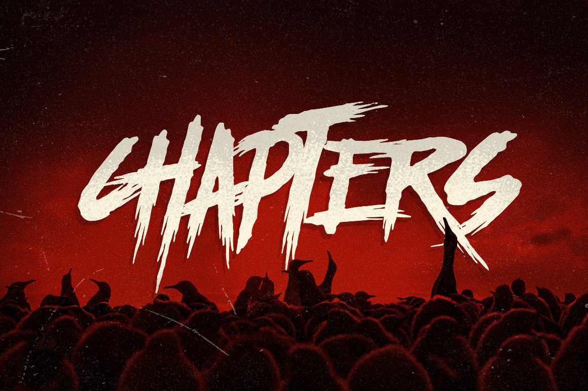 Chapters - Horror Font preview image.