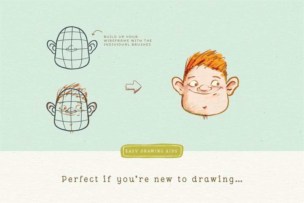 Procreate Character Drawing Toolkit – MasterBundles