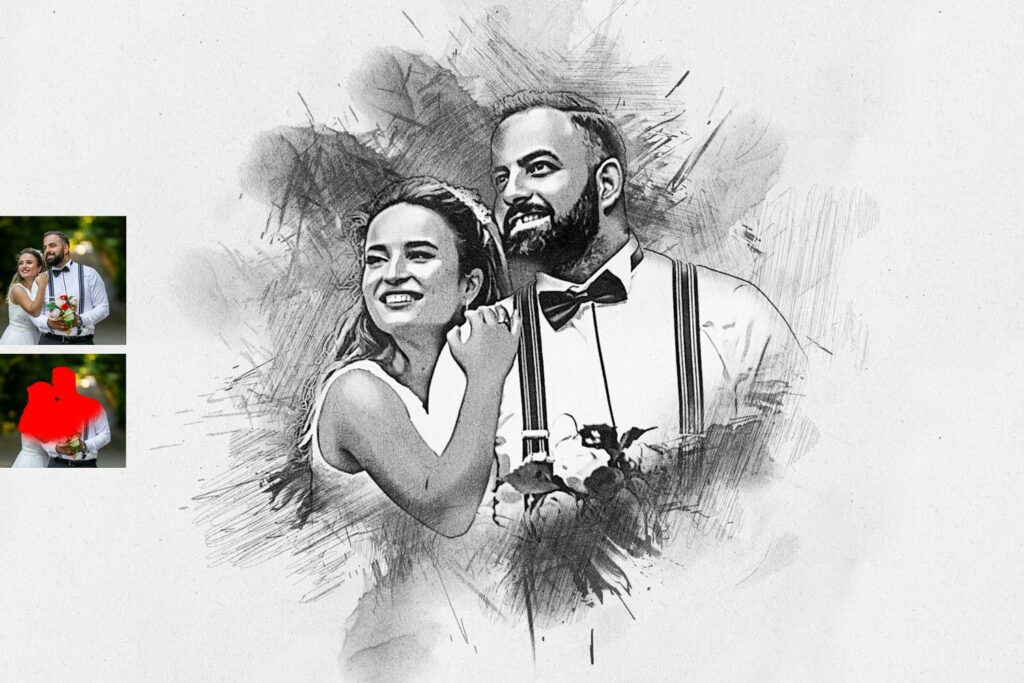 Charcoal Drawing Action MasterBundles