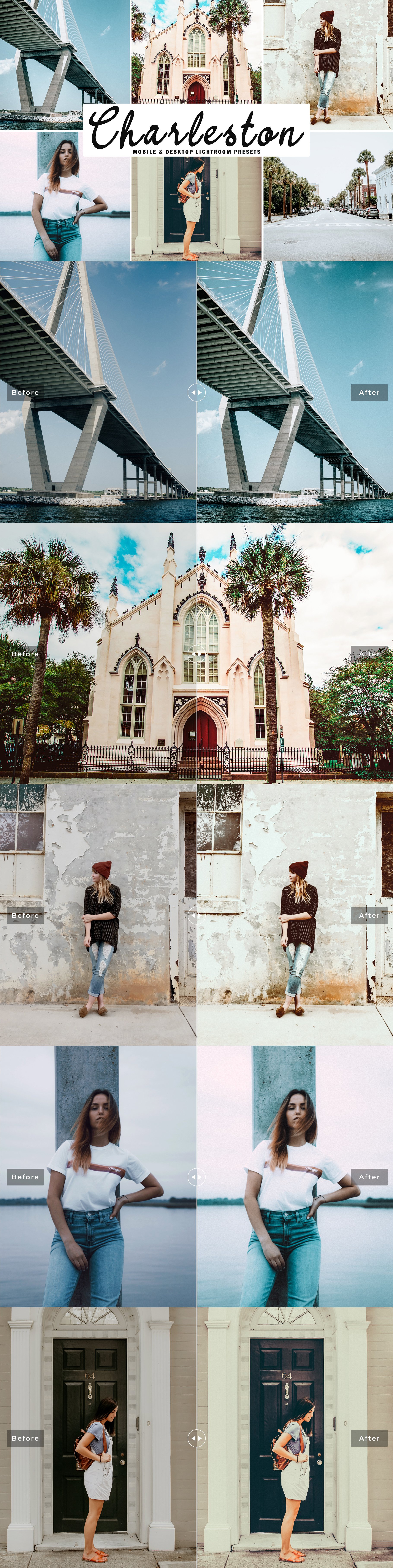 Charleston Lightroom Presets Packcover image.