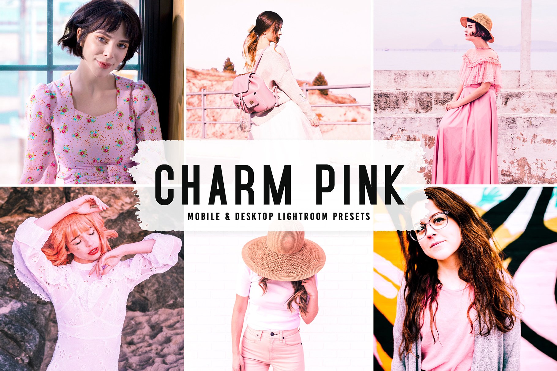 Charm Pink Pro Lightroom Presetscover image.