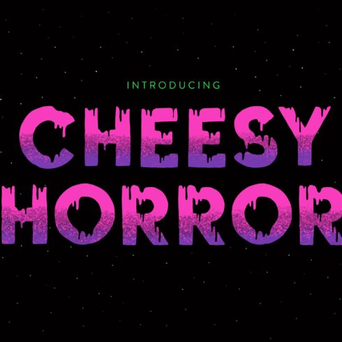 Cheesy Horror Font cover image.