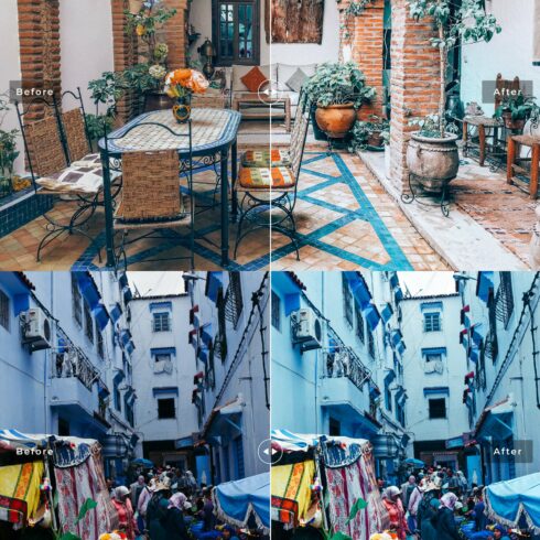 Chefchaouen Lightroom Presets Packcover image.