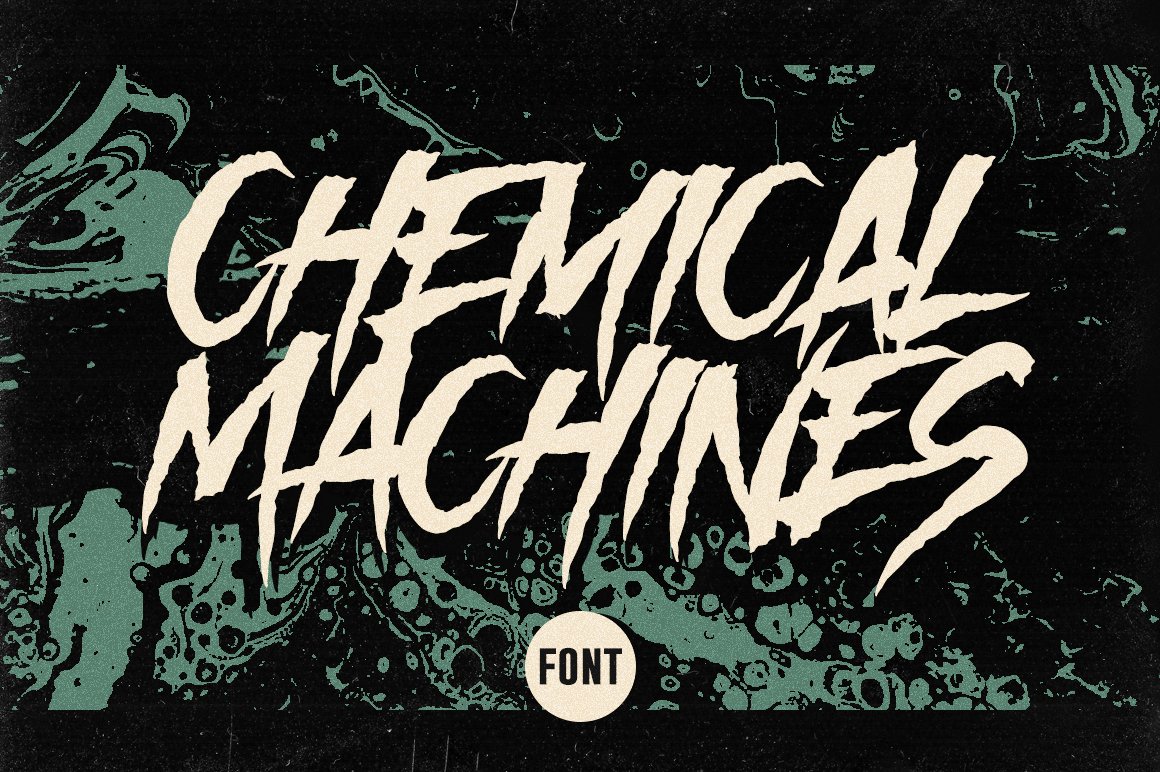 Chemical Machines - Horror Font cover image.