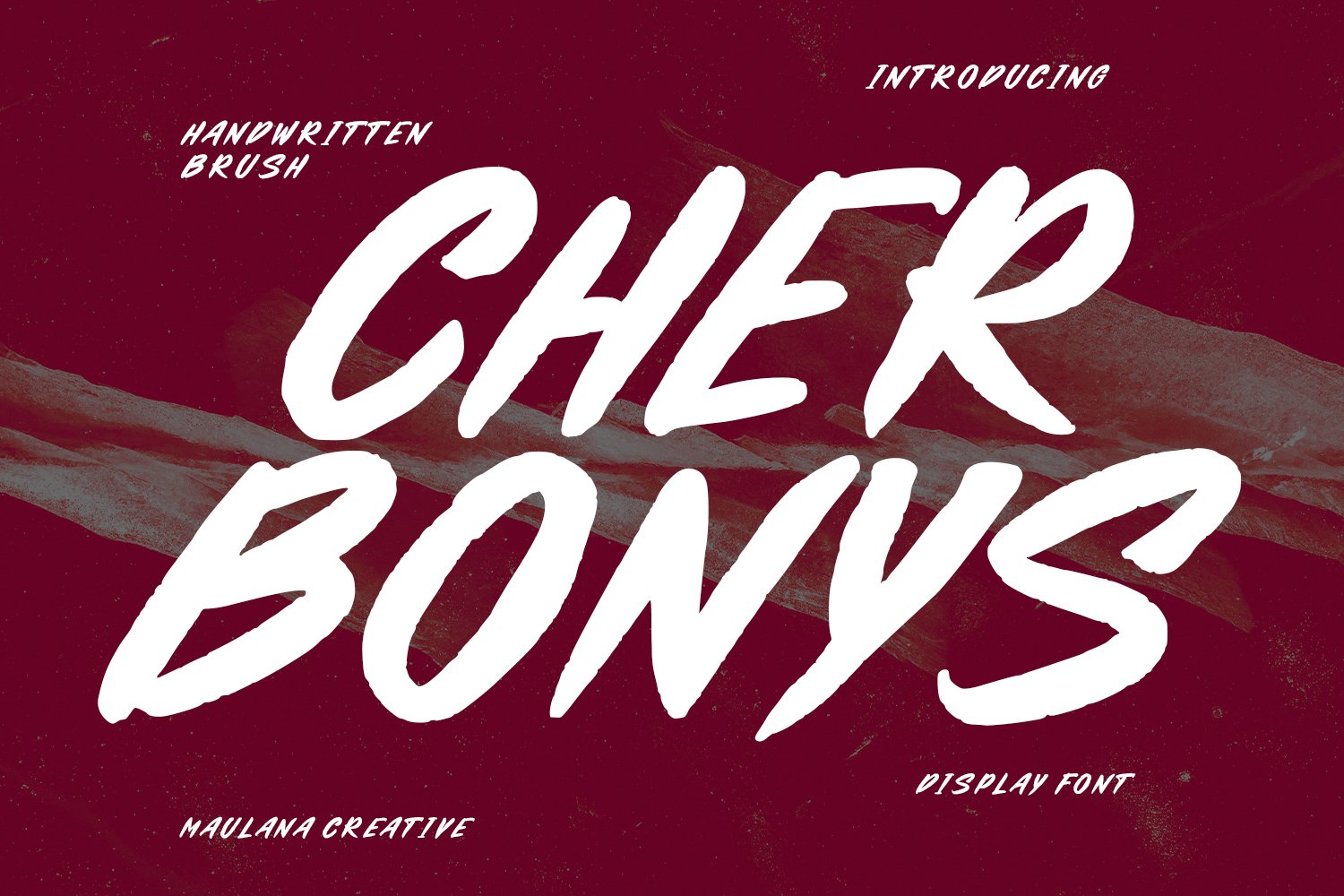 Cherbonys Handwritten Brush Display cover image.