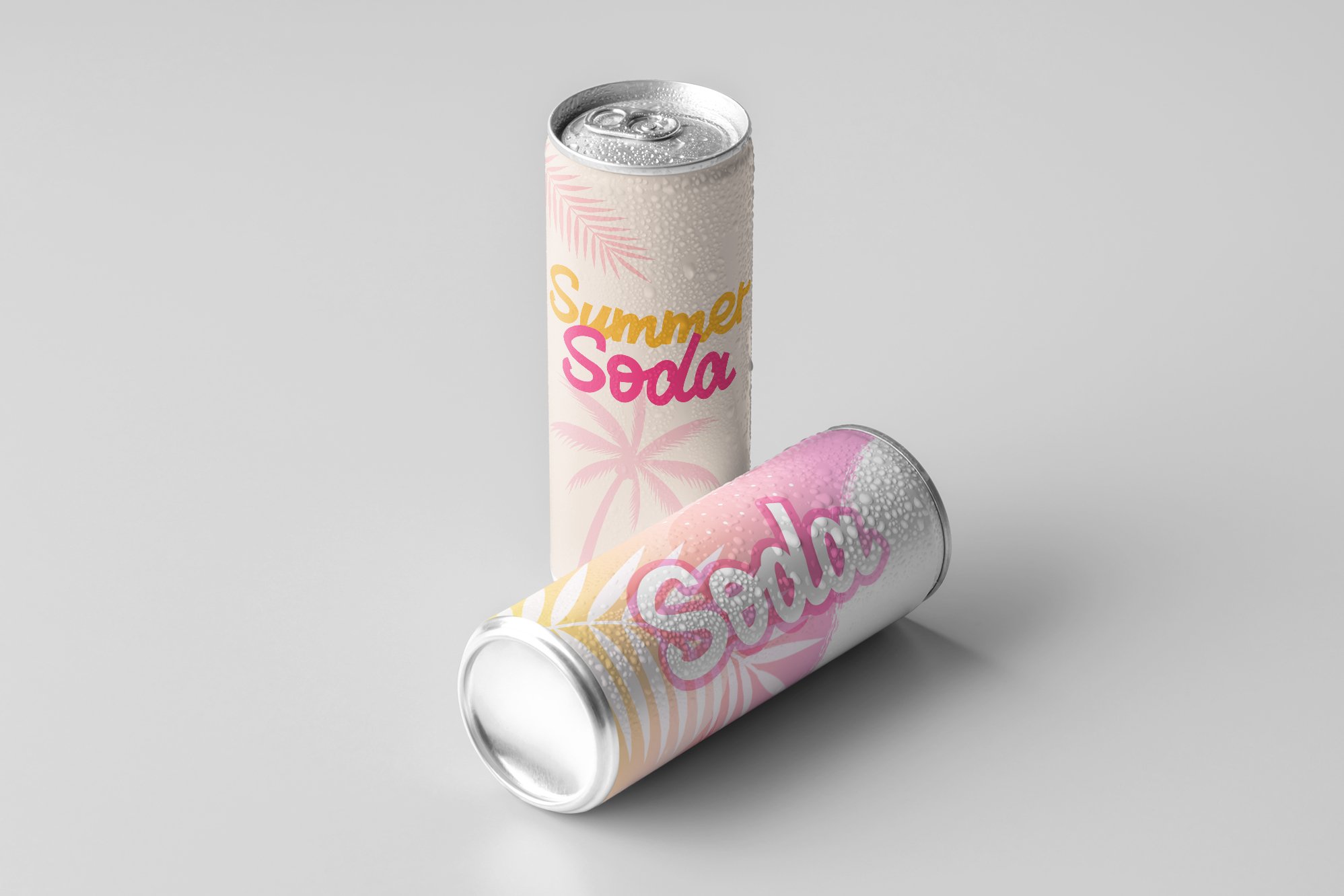 cherry pink presentation soda mockup 894