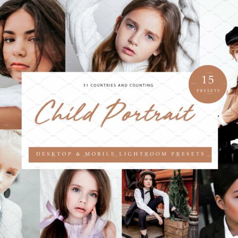 15x Lightroom Presets Child Portraitcover image.