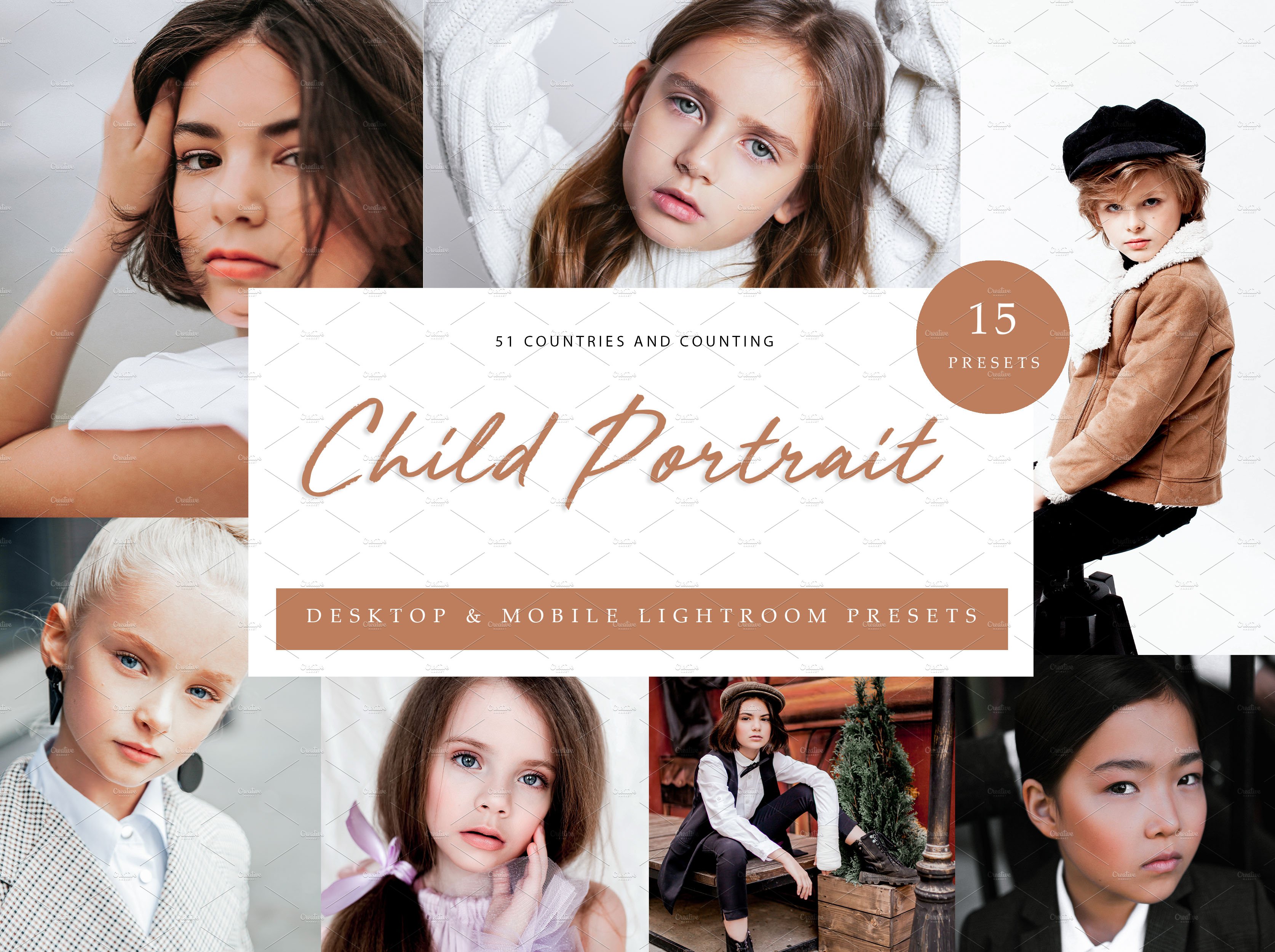 15x Lightroom Presets Child Portraitcover image.