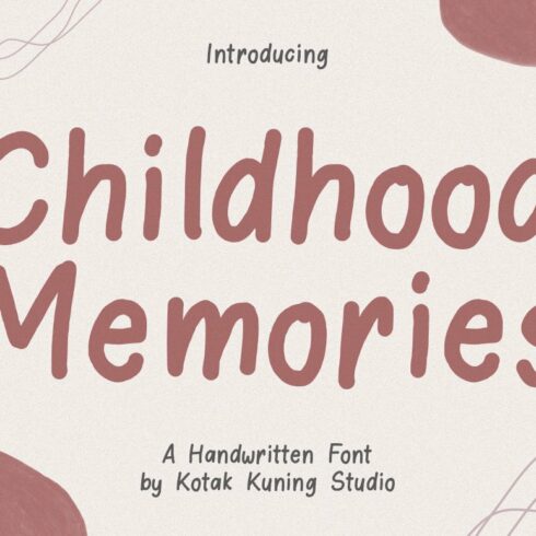 Childhood Memories - Cute Font cover image.