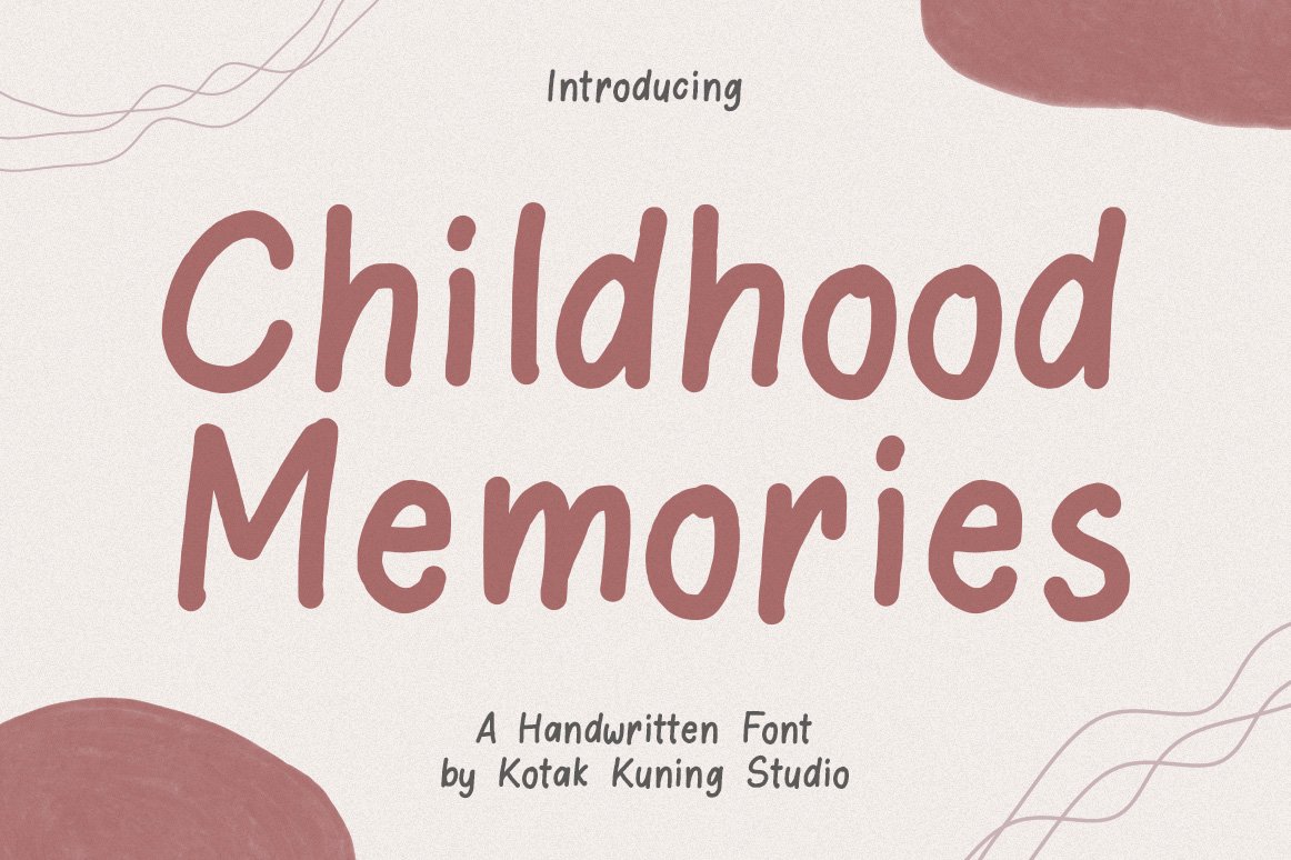 Childhood Memories - Cute Font cover image.